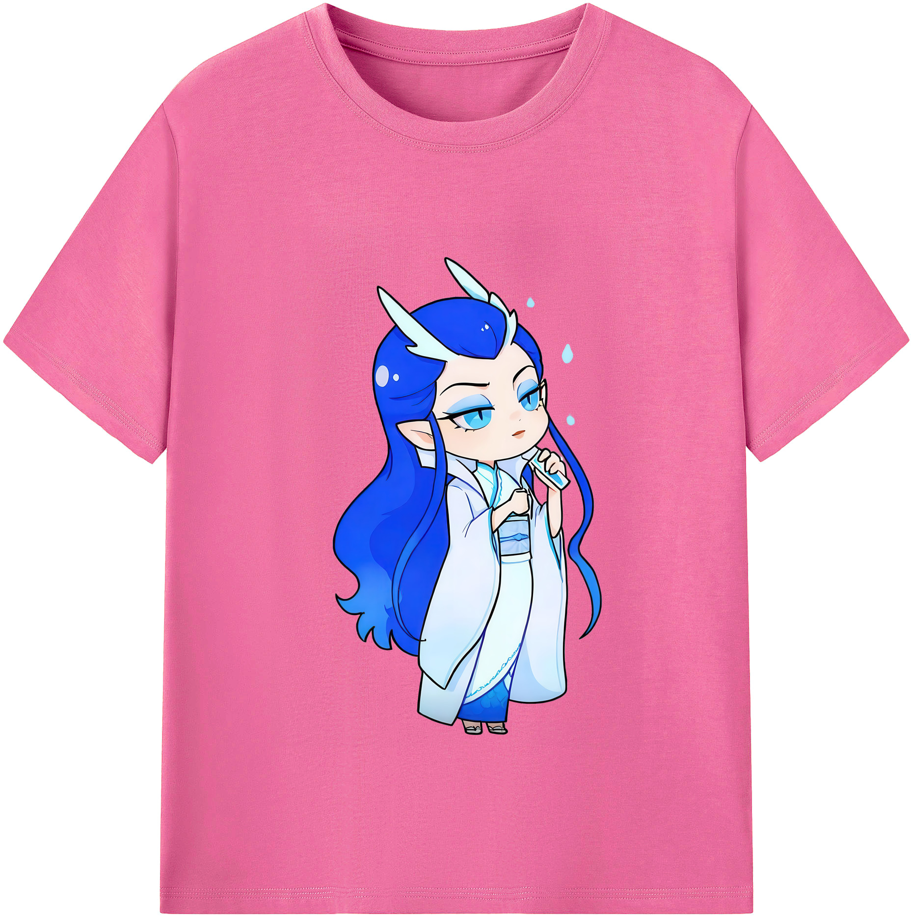 （画像用） Ne Zha 2 ナタ 魔童の大暴れ レディースカジュアルプリントTシャツ（綿100％）